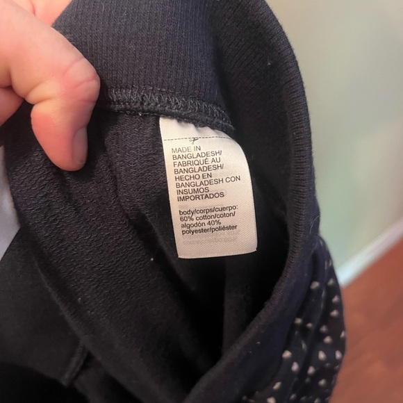 3/20$ Calvin Klein medium navy heart print cropped lounge pants - Picture 5 of 5